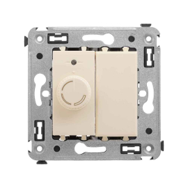 Светорегулятор (диммер) 60-800 Вт/ВА
Avanti,  поворотный,  лампы накаливания и галогенные 220В (R),  лампы с индукционным (обмоточным) трансформ.(L),   цвет - ванильная дымка,  пластмасса,  4405133DKC,  DKC_4405133,  DKC
 - PULSAL.RU