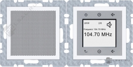 Стерео-радиоприемник с RDS - комплект с динамиком для моно
S.1,   цвет - белый глянцевый,  пластмасса,  28808989,  2880 89 89,  Berker
 - PULSAL.RU