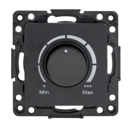 Светорегулятор поворотный, 40-600 Вт
Стокгольм,  поворотный,  лампы накаливания и галогенные 220В (R),  диммируемые лампы LED 220В (LEDi тип C),   цвет - черный,  пластмасса,  EZD06-101-10,  EKF
 - PULSAL.RU