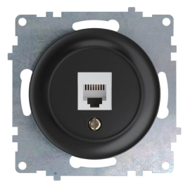 Розетка компьютерная
Garda,  Florence,  одинарная,   цвет - черный,  пластмасса,  1E20701303,  2172816,  OneKeyElectro
 - PULSAL.RU