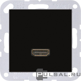 Розетка HDMI
A VIVA,  A 500,  A creation,  A 550,  A flow,   цвет - черный,  пластмасса,  MAA1112SW,  MA A 1112 SW,  JUNG
 - PULSAL.RU