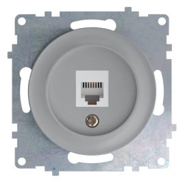 Розетка компьютерная
Garda,  Florence,  одинарная,   цвет - серый,  пластмасса,  1E20701302,  2172839,  OneKeyElectro
 - PULSAL.RU