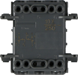 Механизм выключателя / переключателя
W55,  двухклавишный,  без подсветки,  пластмасса,  IP 55,  DIP10800,  Donel
 - PULSAL.RU