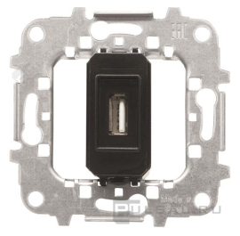 Механизм разъёма USB, подключение провода разъёмом тип А, "мама", под углом 90 градусов
SKY,  SKYmoon,  USB данные,  одинарная,  пластмасса,  8155.9,  2CLA815590A1001,  ABB
 - PULSAL.RU