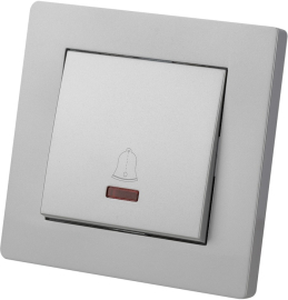 Кнопка 6А
Сенеж,  одноклавишный,   цвет - металлик,  пластмасса,  SQ1816-0221,  TDM
 - PULSAL.RU