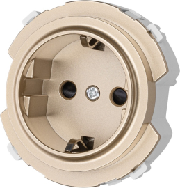 Розетка
Байкал,  со шторками,  с заземлением,  одинарная,  винтовые клеммы,   цвет - шампань,  пластмасса,  SQ1819-0507,  TDM
 - PULSAL.RU