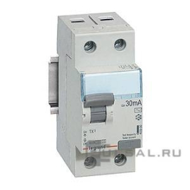 Выключатель дифференциального тока (УЗО) TX³, 2 полюса, 40А,  тип - AC, 30 мА403001, Legrand - PULSAL.RU