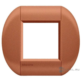 Рамка овальная
LivingLight,  1 пост,   цвет - сиена,  горизонтальная,  металл,  LNB4802SI,  BTicino
 - PULSAL.RU