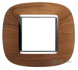 Рамка элипс
Axolute,  1 пост,   цвет - черешня,  вертикальная,  горизонтальная,  дерево,  HB4802LCA,  BTicino
 - PULSAL.RU